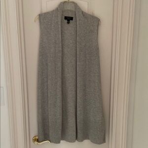 Charter Club Gray 100% Cashmere Long Cardigan Sweater